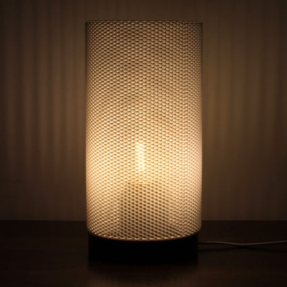 Cylindrical Mesh Table Lamp