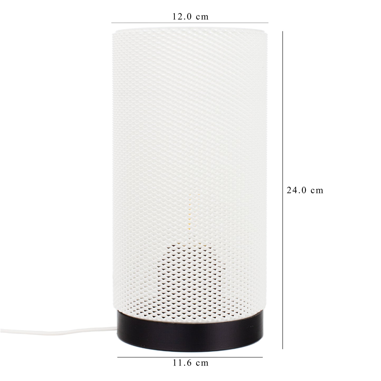 Cylindrical Mesh Table Lamp