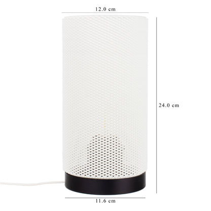 Cylindrical Mesh Table Lamp