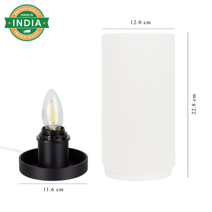 Cylindrical Mesh Table Lamp