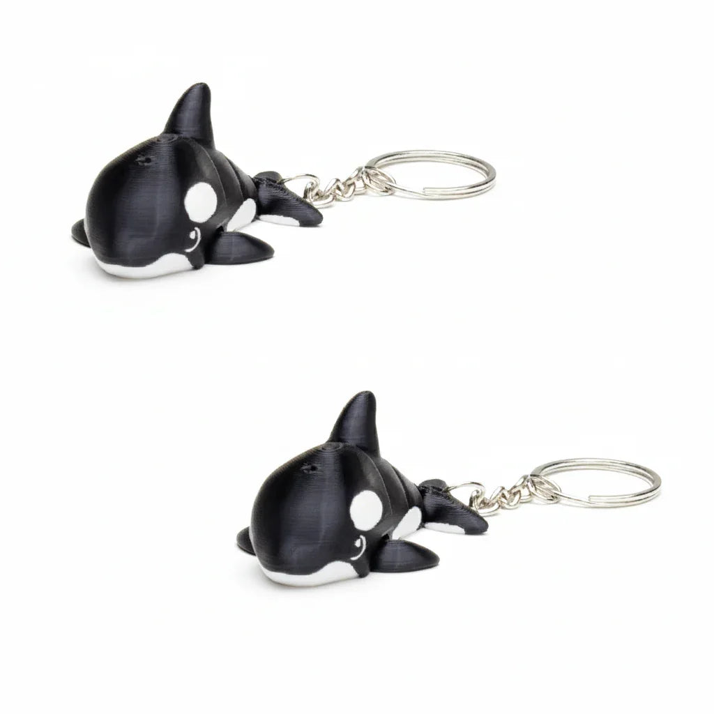 Articulated Orca Keychain