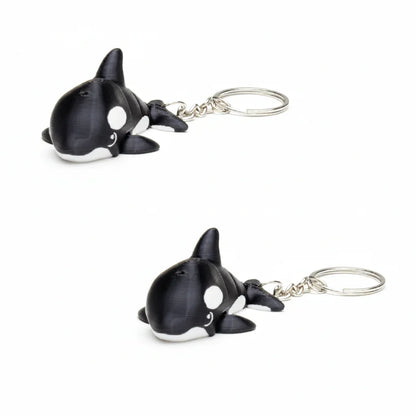 Articulated Orca Keychain