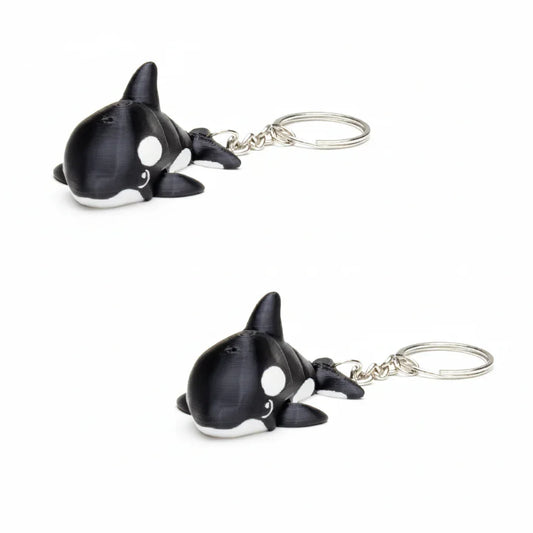 Articulated Orca Keychain