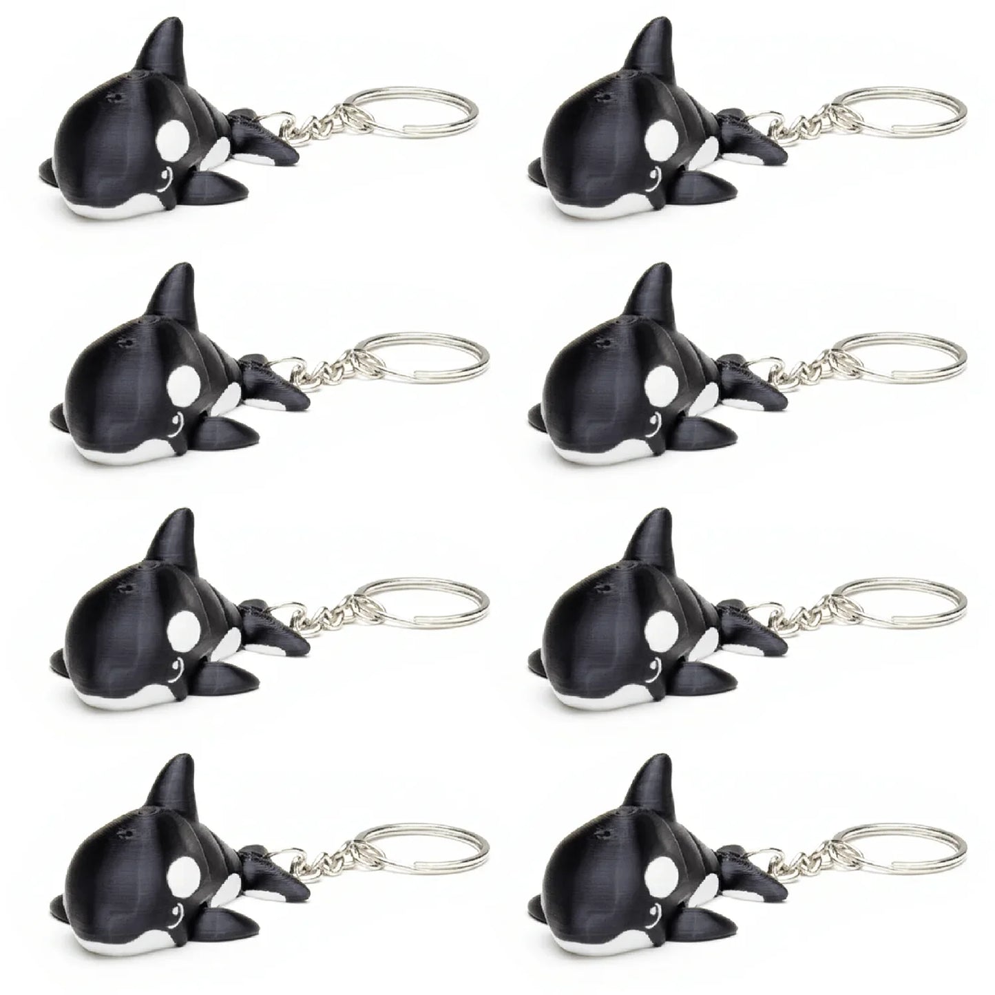 Articulated Orca Keychain