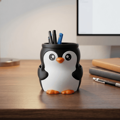 Penguin Pen Holder