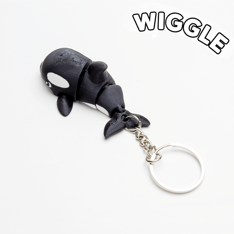 Articulated Orca Keychain